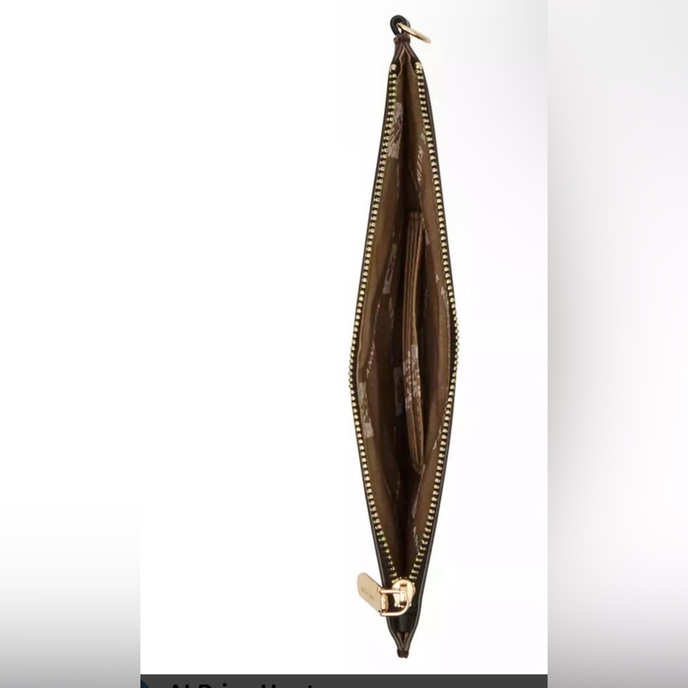 Anne Klein Women’s Zipper Wristlet. Brown/Gold. - Picture 10 of 10
